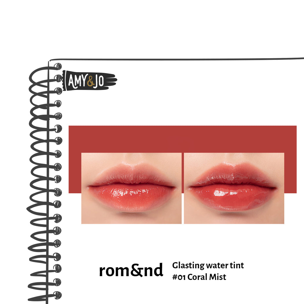 [ROMAND/ロムアンド] グラスティング ウォーター ティント＃01コーラルミスト_Glasting #01 Coral Mist