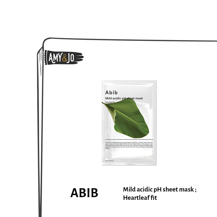 [ABIB/アビブ] 弱酸性マスク＃ドクダミピット[10EA]_Mild acidic pH sheet mask ; Heartleaf fit