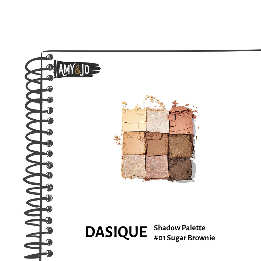 [DASIQUE/デイジーク] シャドーパレット#01シュガー ブラウニー_Shadow Palette #01 Sugar Brownie