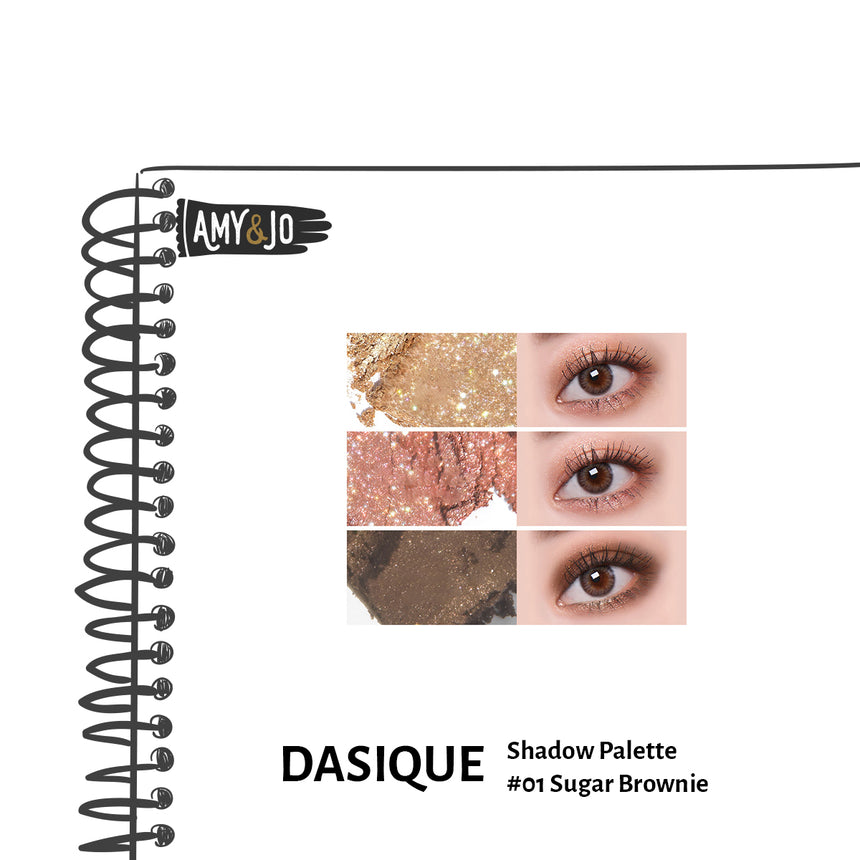 [DASIQUE/デイジーク] シャドーパレット#01シュガー ブラウニー_Shadow Palette #01 Sugar Brownie