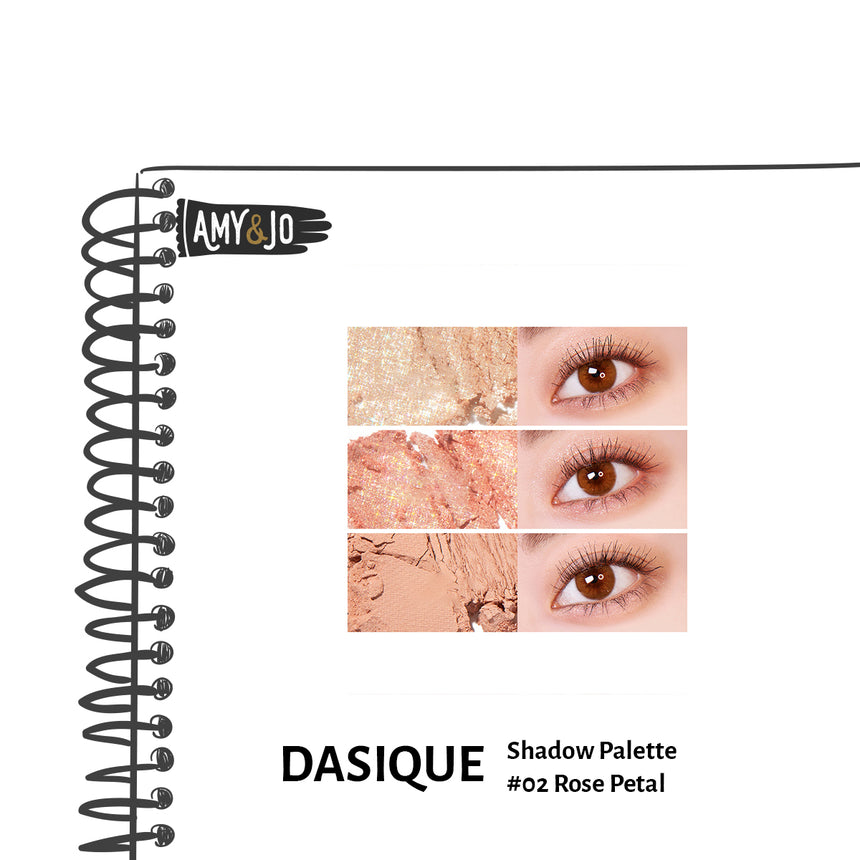 [DASIQUE/デイジーク] シャドーパレット#02ローズペタル_Shadow Palette #02 Rose Petal