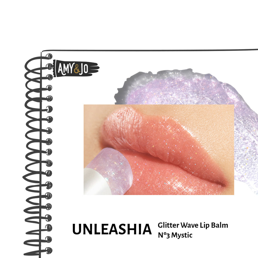 [UNLEASHIA/アンリシア] グリタリーウェーブリップバーム#03ミスティック_Glitter Wave Lip Balm Nº 3 Mystic