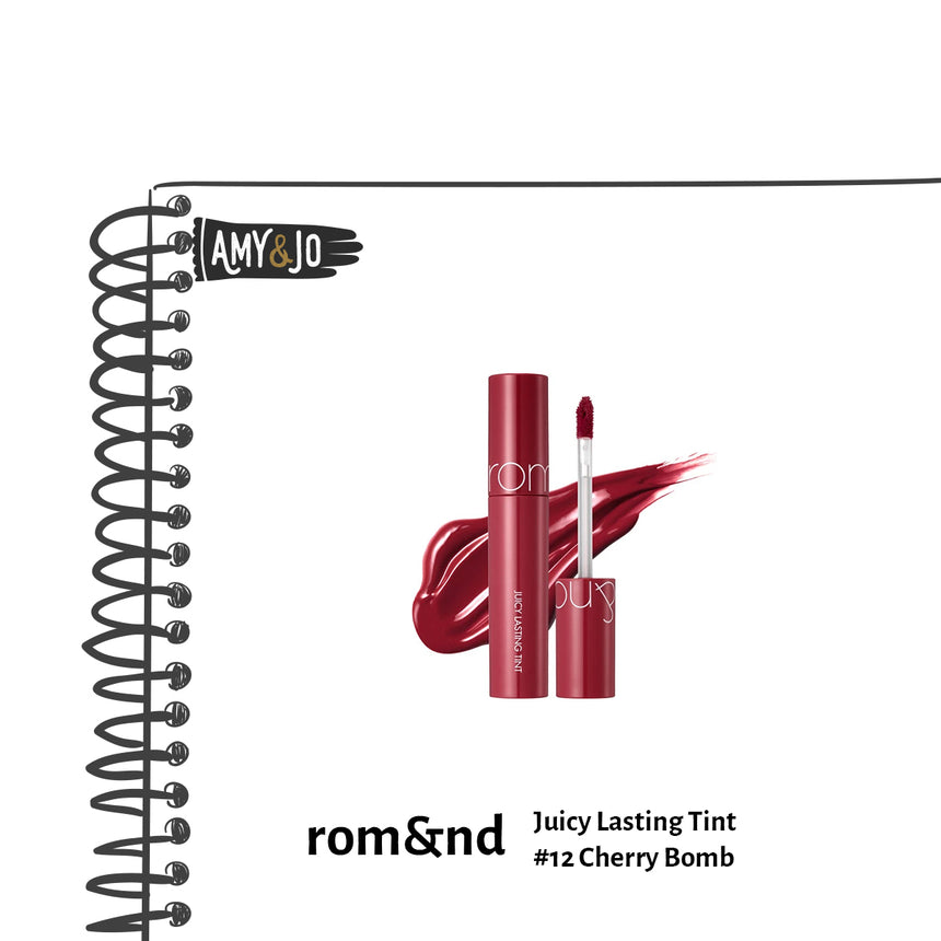 [ROMAND/ロムアンド] ジューシー ラスティング ティント＃12チェリーバーム_Juicy Lasting #12 Cherry Bomb