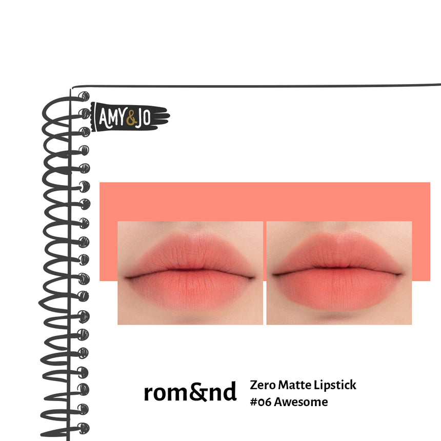 [ROMAND/ロムアンド] ゼロマットリップスティック＃06オーサム_Zero Matte Lipstick #06 Awesome