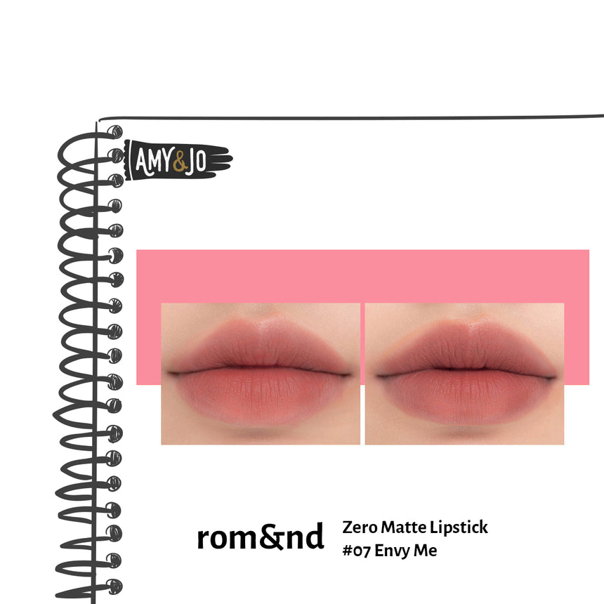 [ROMAND/ロムアンド] ゼロマットリップスティック＃07エンヴィミー_Zero Matte Lipstick #07 Envy Me