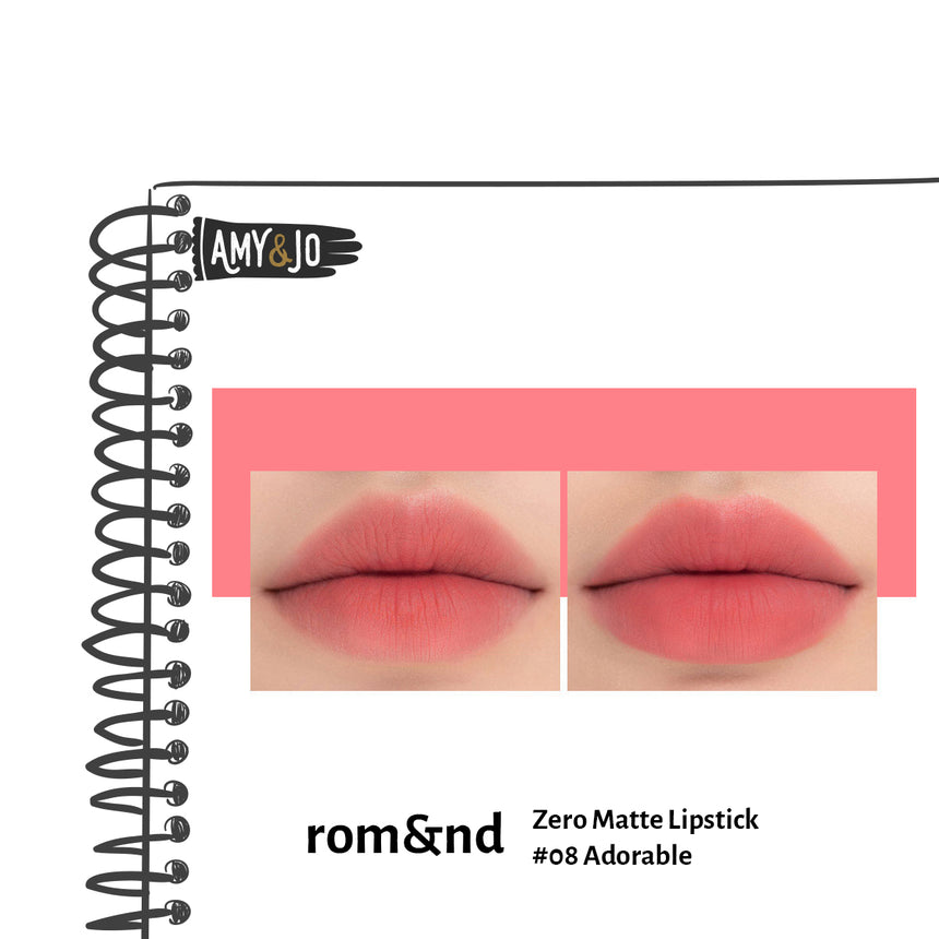 [ROMAND/ロムアンド] ゼロマットリップスティック#08アドラブール_Zero Matte Lipstick #08 Adorable