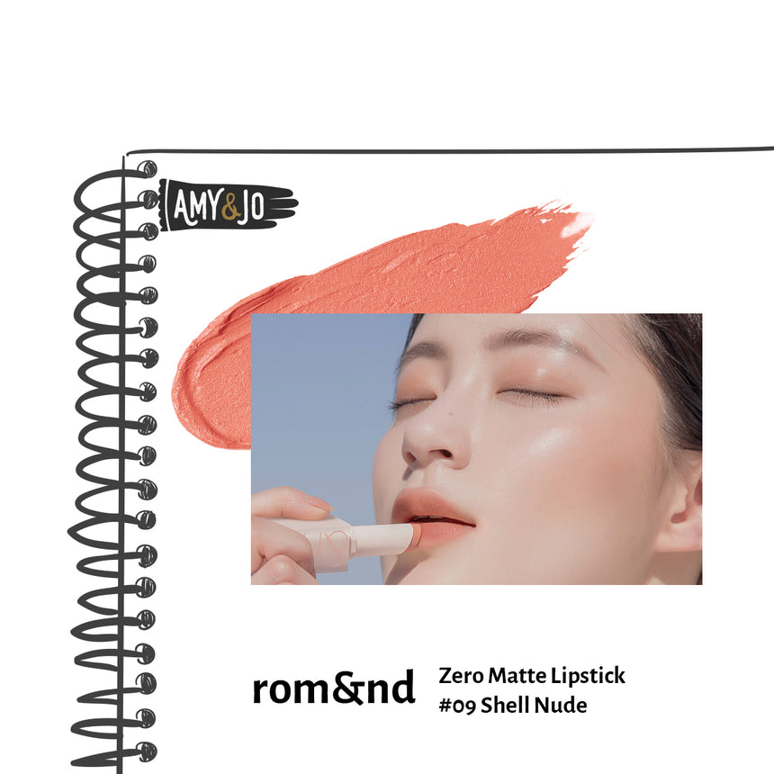 [ROMAND/ロムアンド] ゼロマットリップスティック＃09シェルヌード_Zero Matte Lipstick #09 Shell Nude