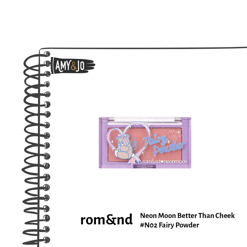 [ROMAND/ロムアンド] ベターザンチーク＃N02フェアリーパウダー_Neon Moon Better Than Cheek #N02 Fairy Powder