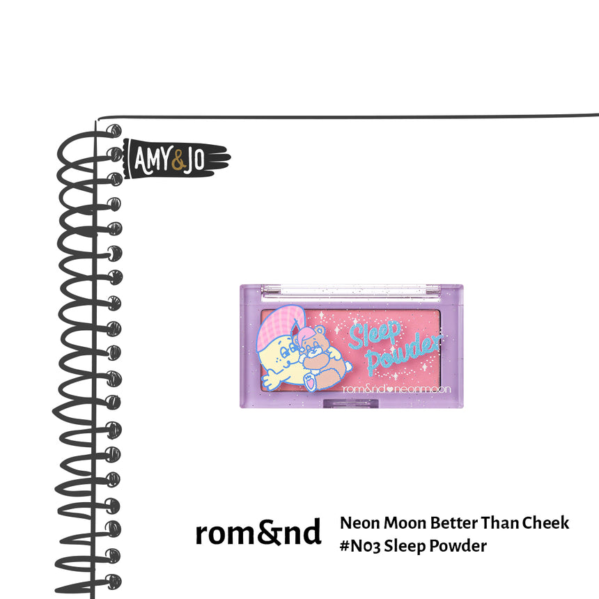 [ROMAND/ロムアンド] ベターザンチーク＃N03スリムパウダー_Neon Moon Better Than Cheek #N03 Sleep Powder