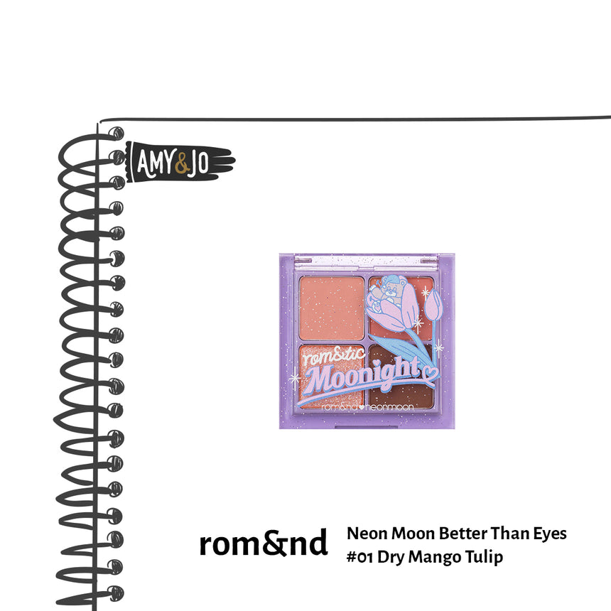 [ROMAND/ロムアンド] ネオンムンベターザンアイズ＃01ドライマンゴーチューリップ_Neon Moon Better Than Eyes#01 Dry Mango Tulip